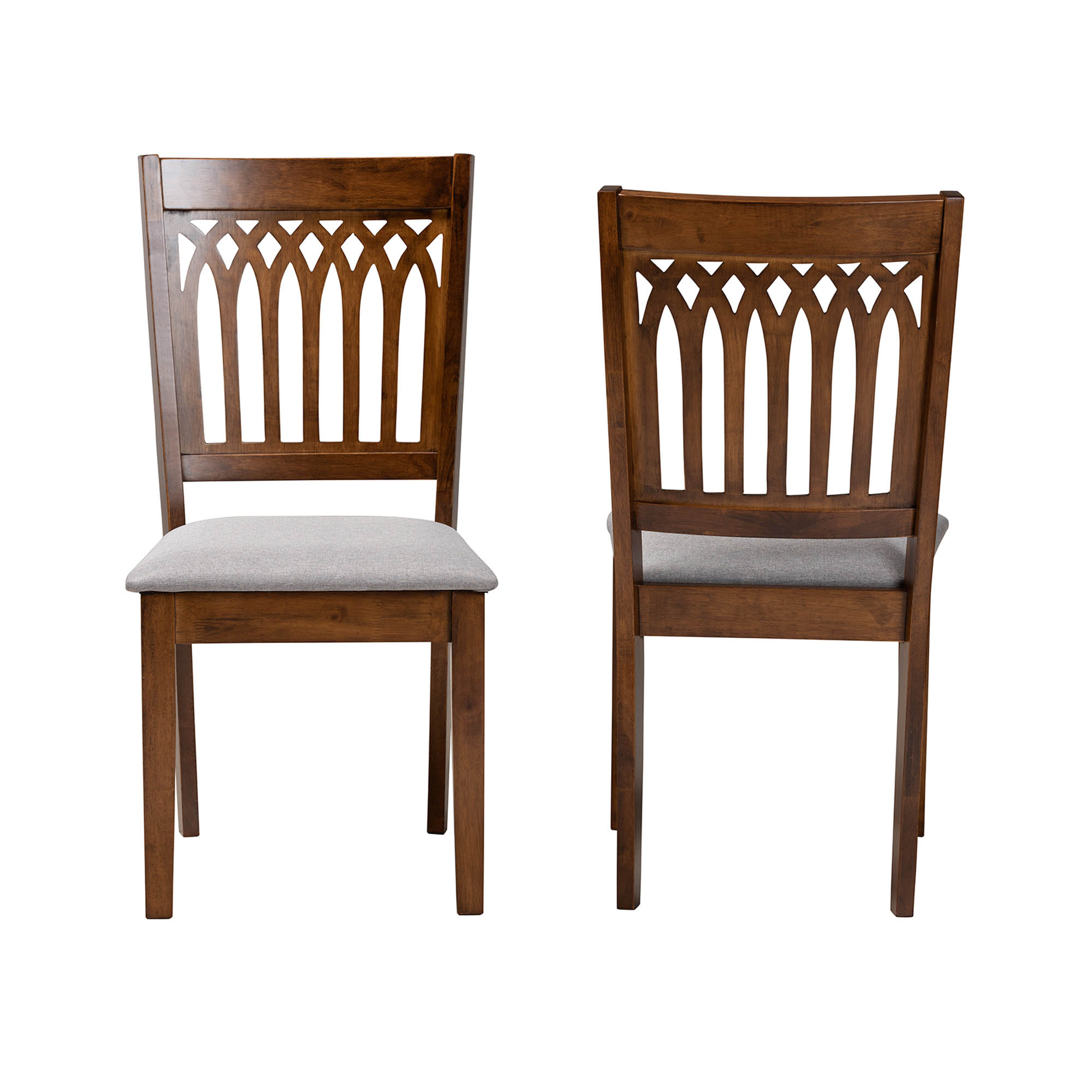 Dining chairs wood online and fabric